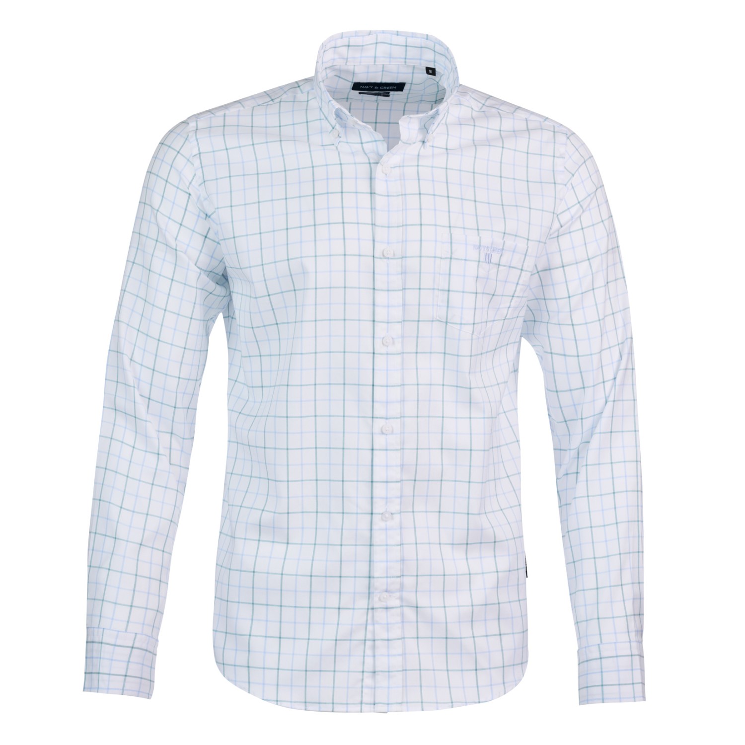 Navy & Green Ανδρικό Πουκάμισο Comfort Fit