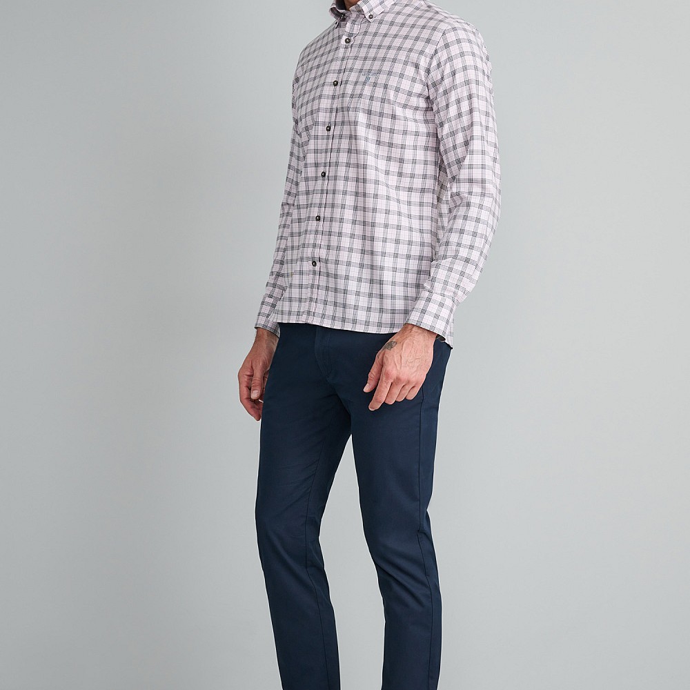 Navy & Green Ανδρικό Πουκάμισο Comfort Fit