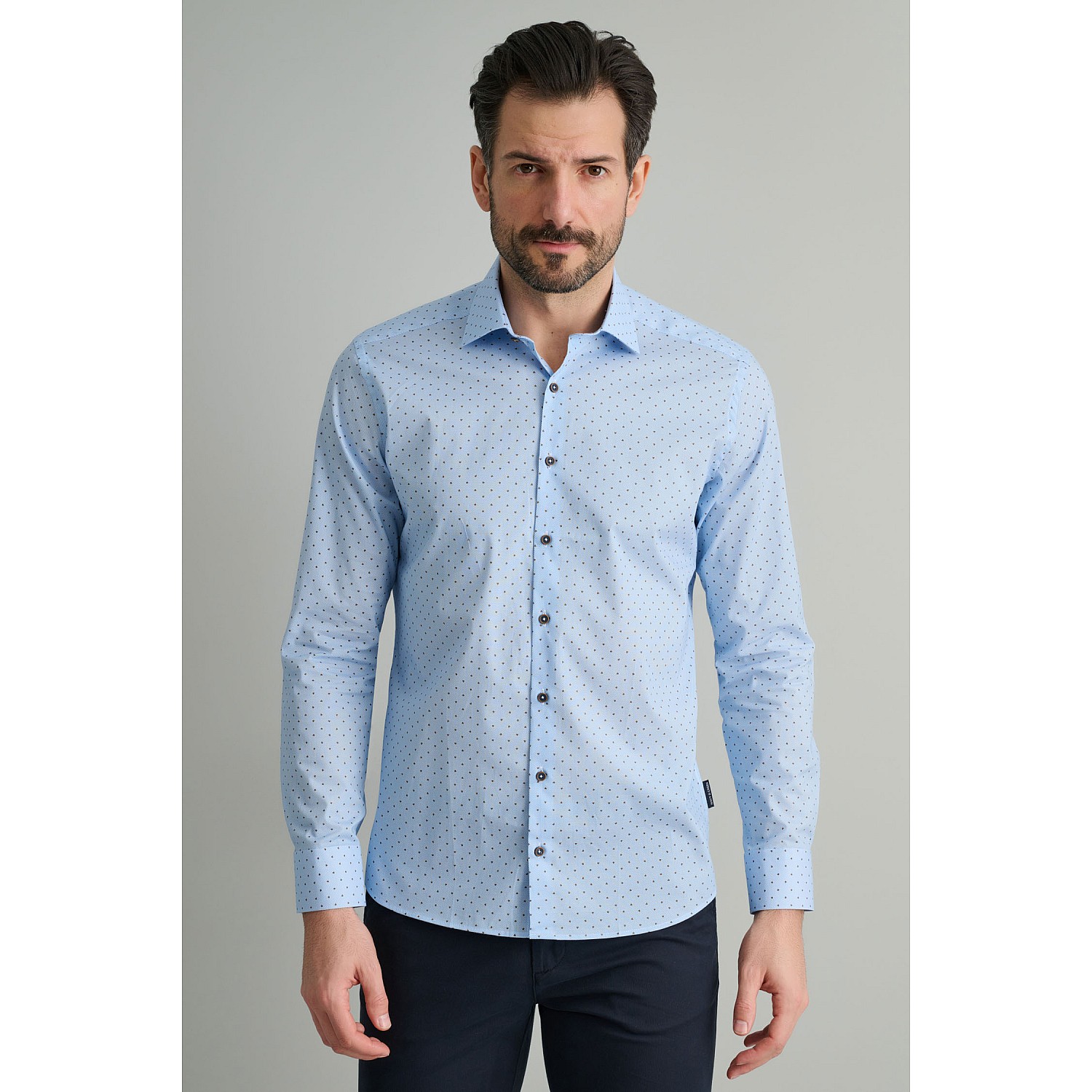 Navy & Green Ανδρικό Πουκάμισο Comfort Fit