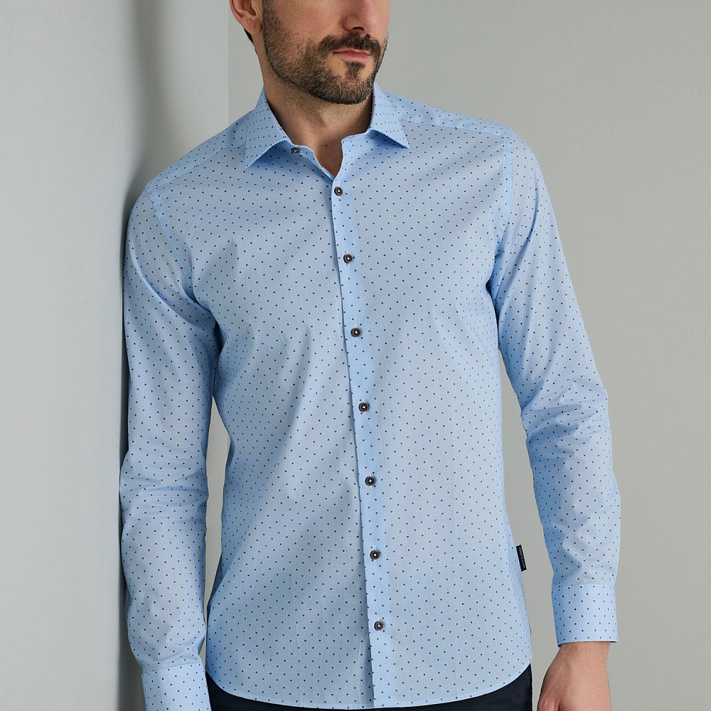 Navy & Green Ανδρικό Πουκάμισο Comfort Fit