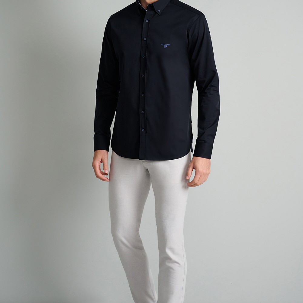 Navy & Green Ανδρικό Πουκάμισο Comfort Fit