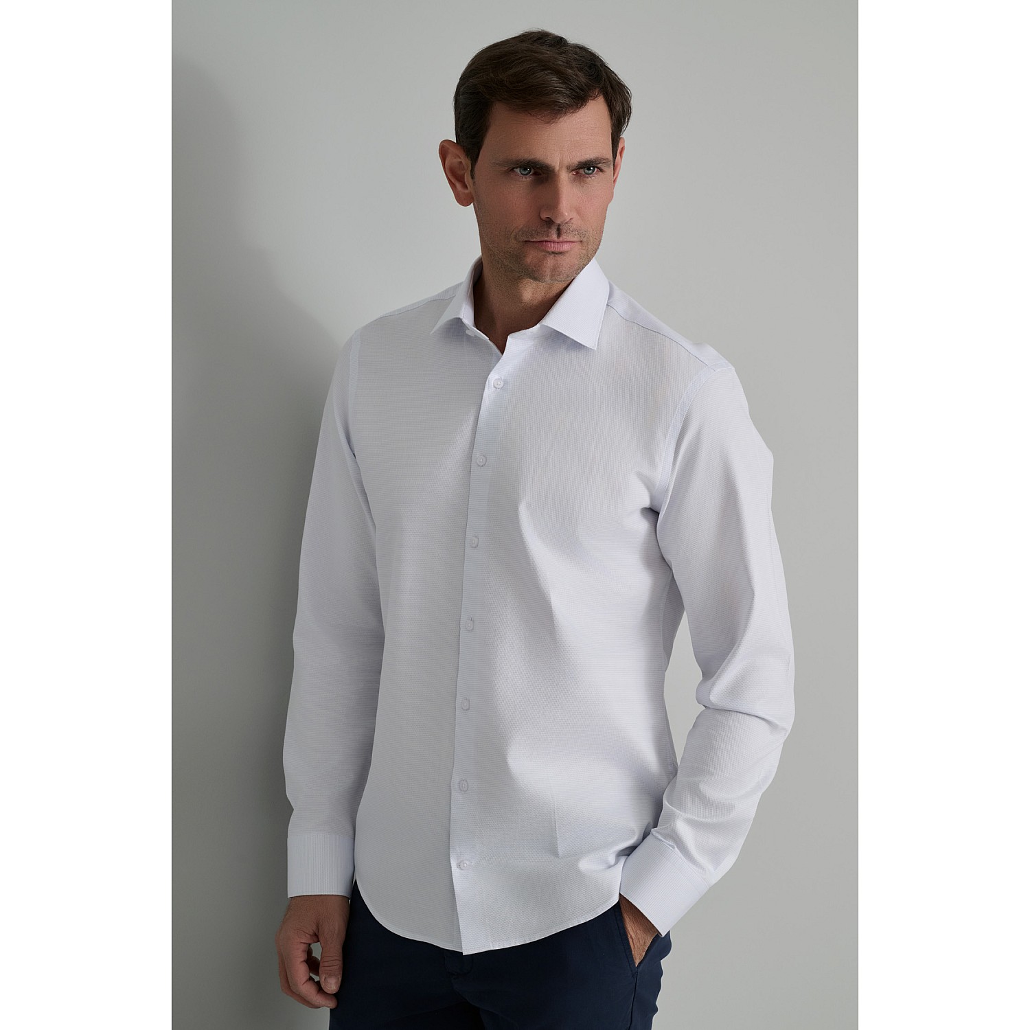 Navy & Green Ανδρικό Πουκάμισο Comfort Fit