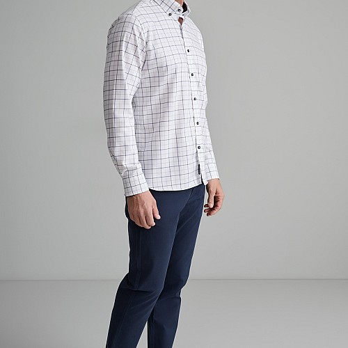Navy & Green Ανδρικό Πουκάμισο Comfort Fit