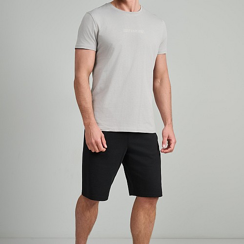 Navy & Green Ανδρικό T-Shirt Custom Fit 100% Βαμβάκι