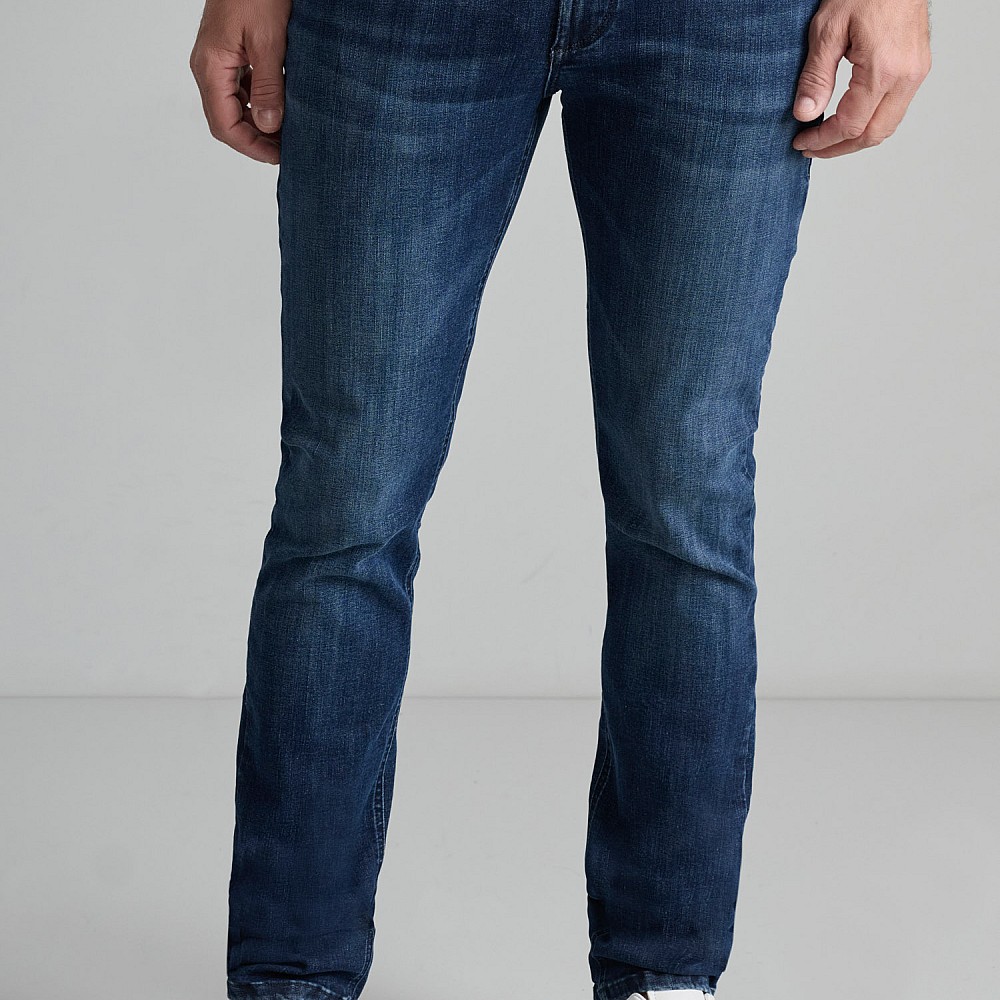 Navy & Green Ανδρικό Jean Παντελόνι Low Waist