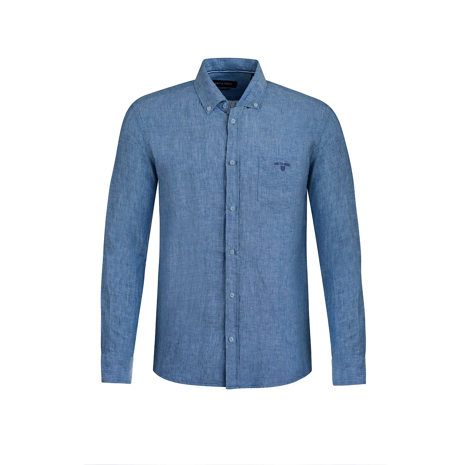 Navy & Green Ανδρικό Πουκάμισο Comfort Fit
