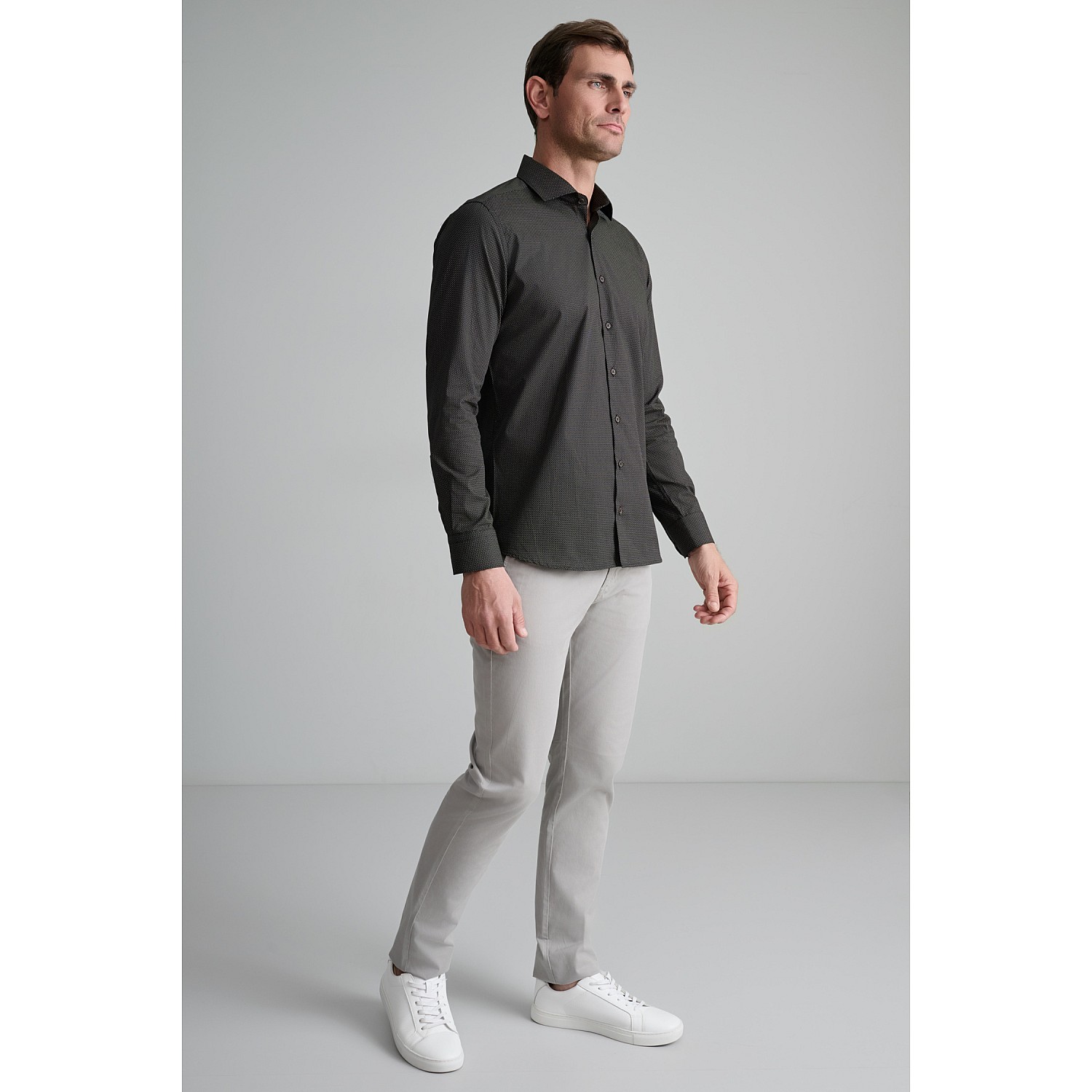 Navy & Green Ανδρικό Πουκάμισο Comfort Fit