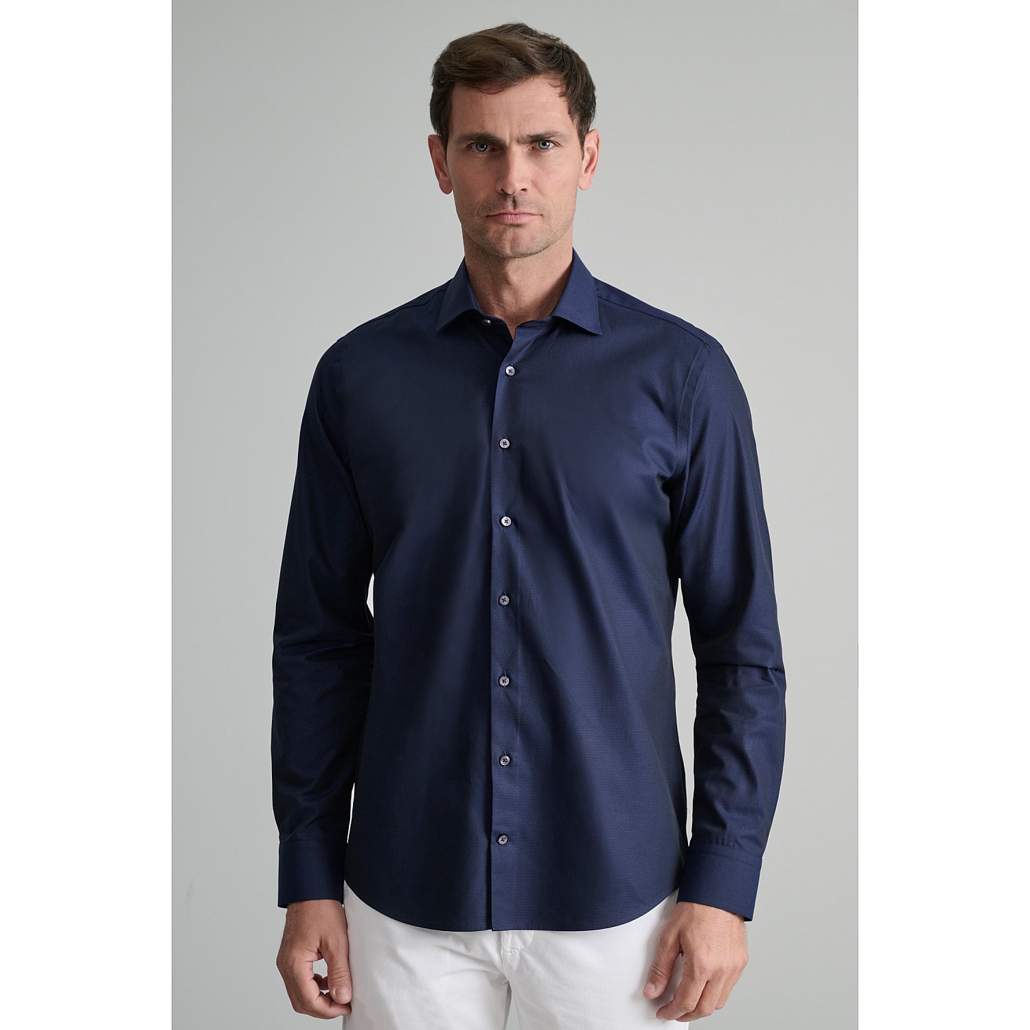 Navy & Green Ανδρικό Πουκάμισο Comfort Fit