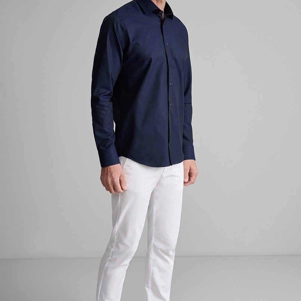 Navy & Green Ανδρικό Πουκάμισο Comfort Fit