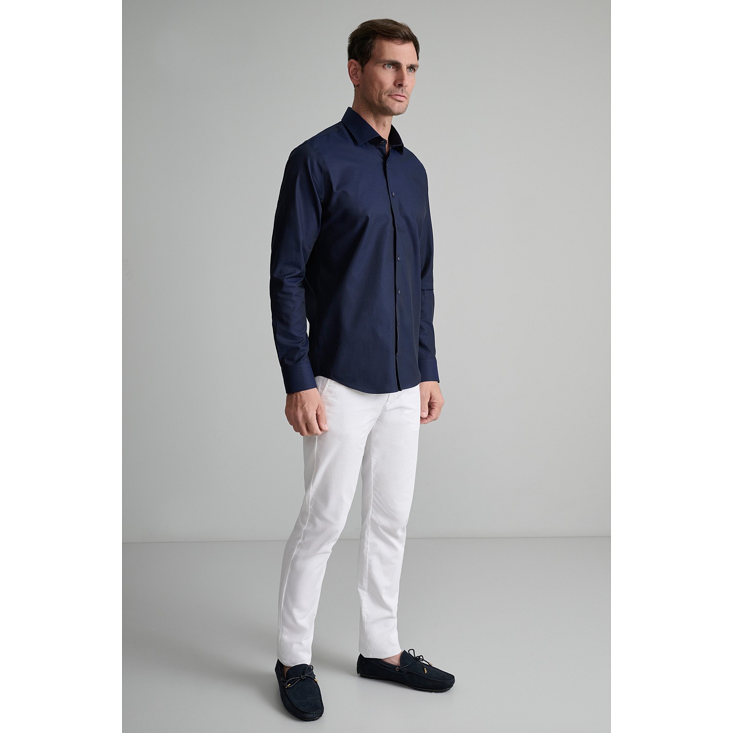 Navy & Green Ανδρικό Πουκάμισο Comfort Fit