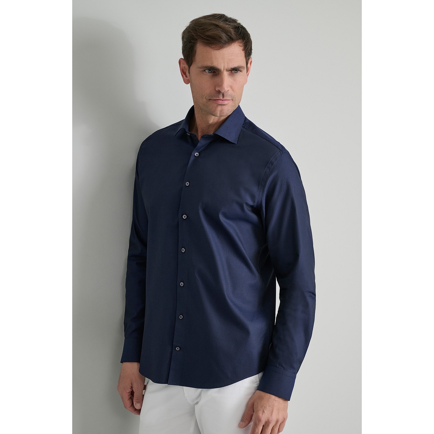 Navy & Green Ανδρικό Πουκάμισο Comfort Fit
