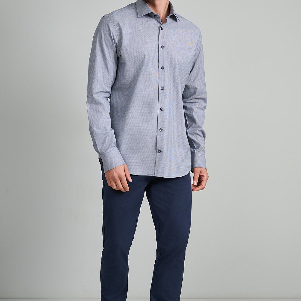 Navy & Green Ανδρικό Πουκάμισο Comfort Fit