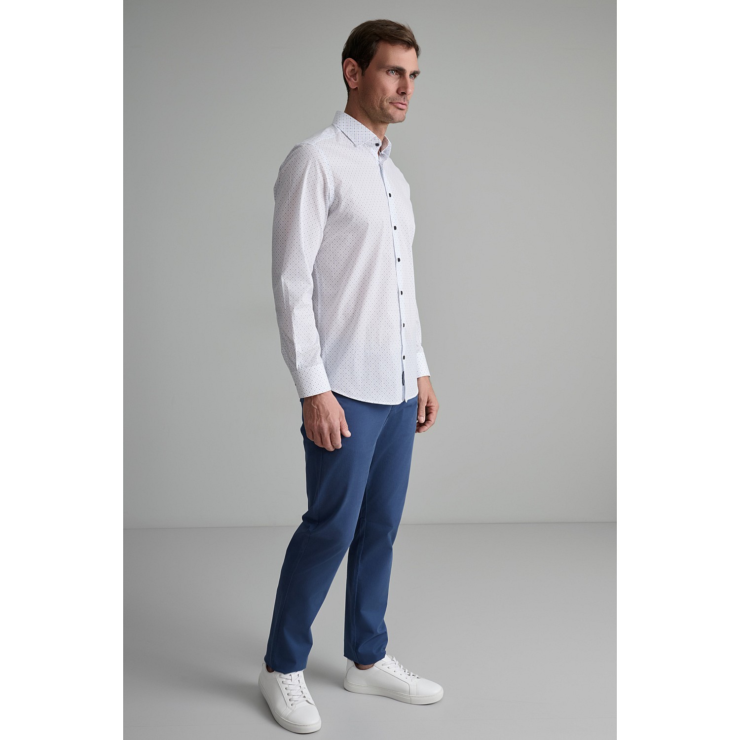 Navy & Green Ανδρικό Πουκάμισο Comfort Fit