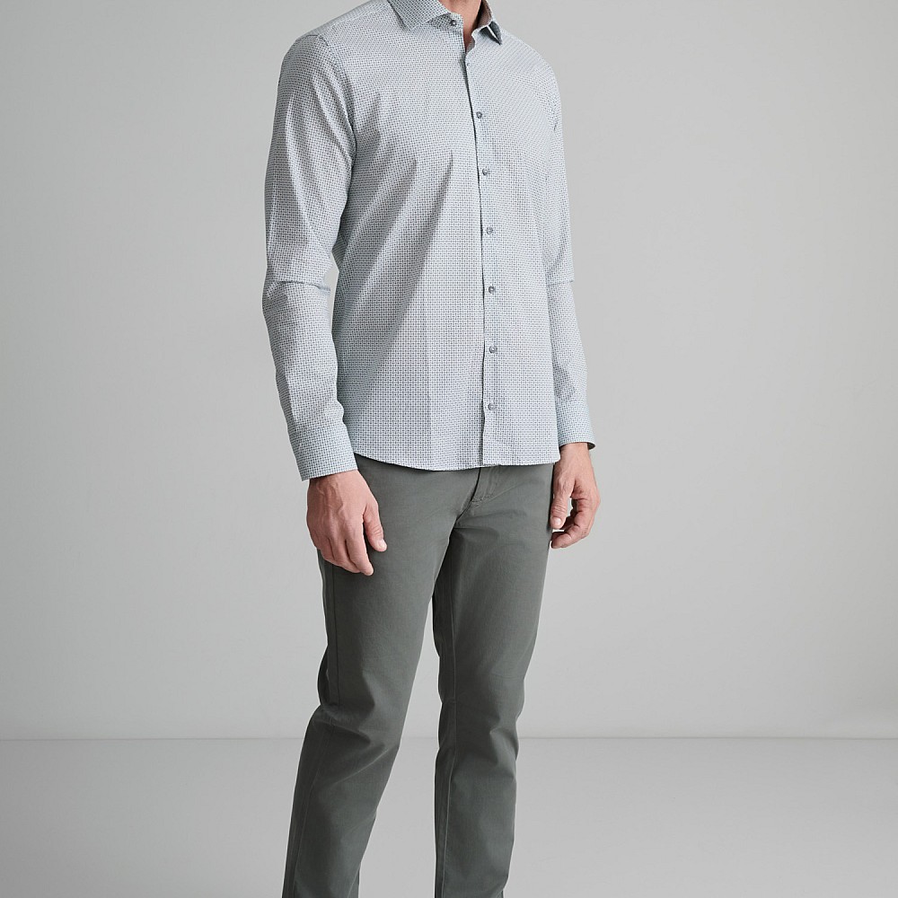 Navy & Green Ανδρικό Πουκάμισο Comfort Fit