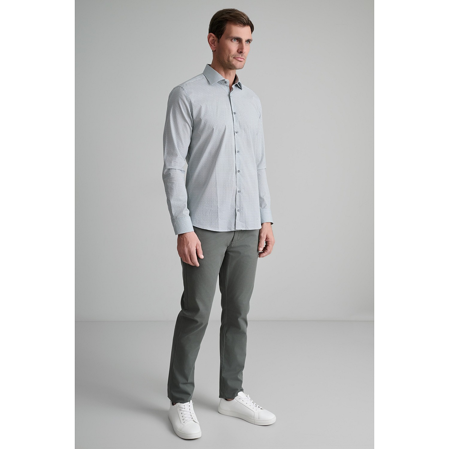 Navy & Green Ανδρικό Πουκάμισο Comfort Fit