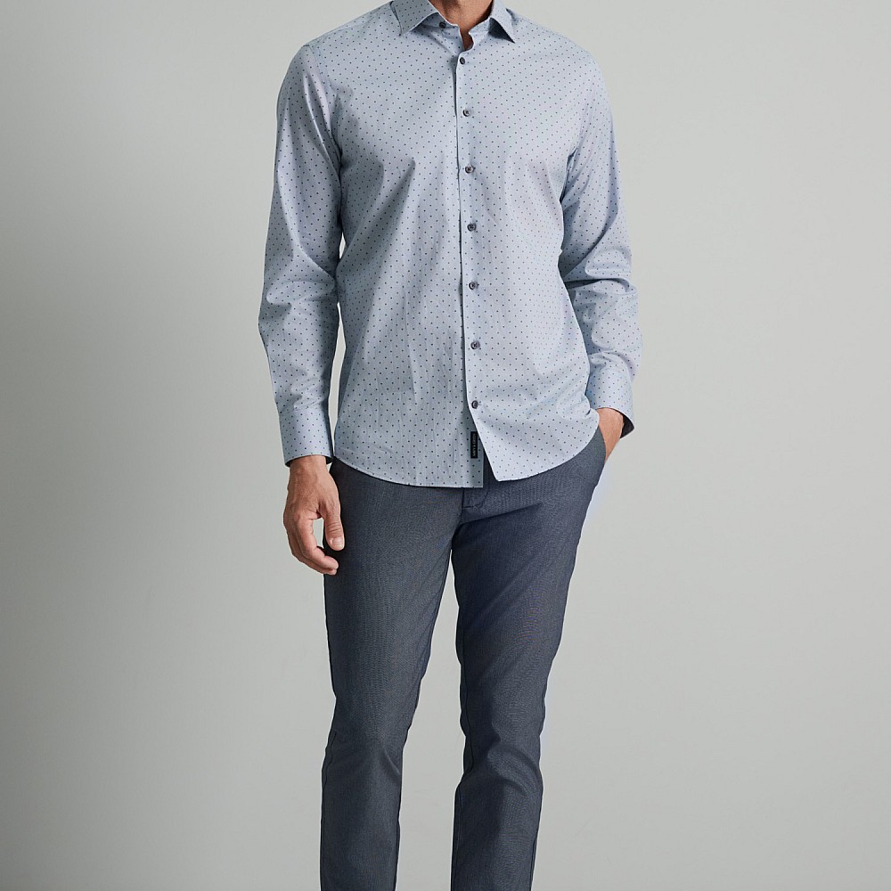 Navy & Green Ανδρικό Πουκάμισο Comfort Fit