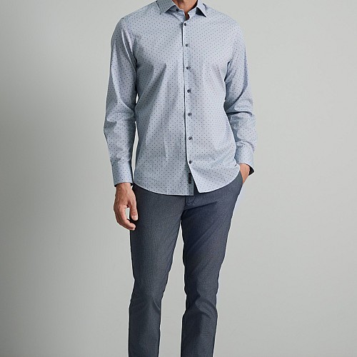Navy & Green Ανδρικό Πουκάμισο Comfort Fit