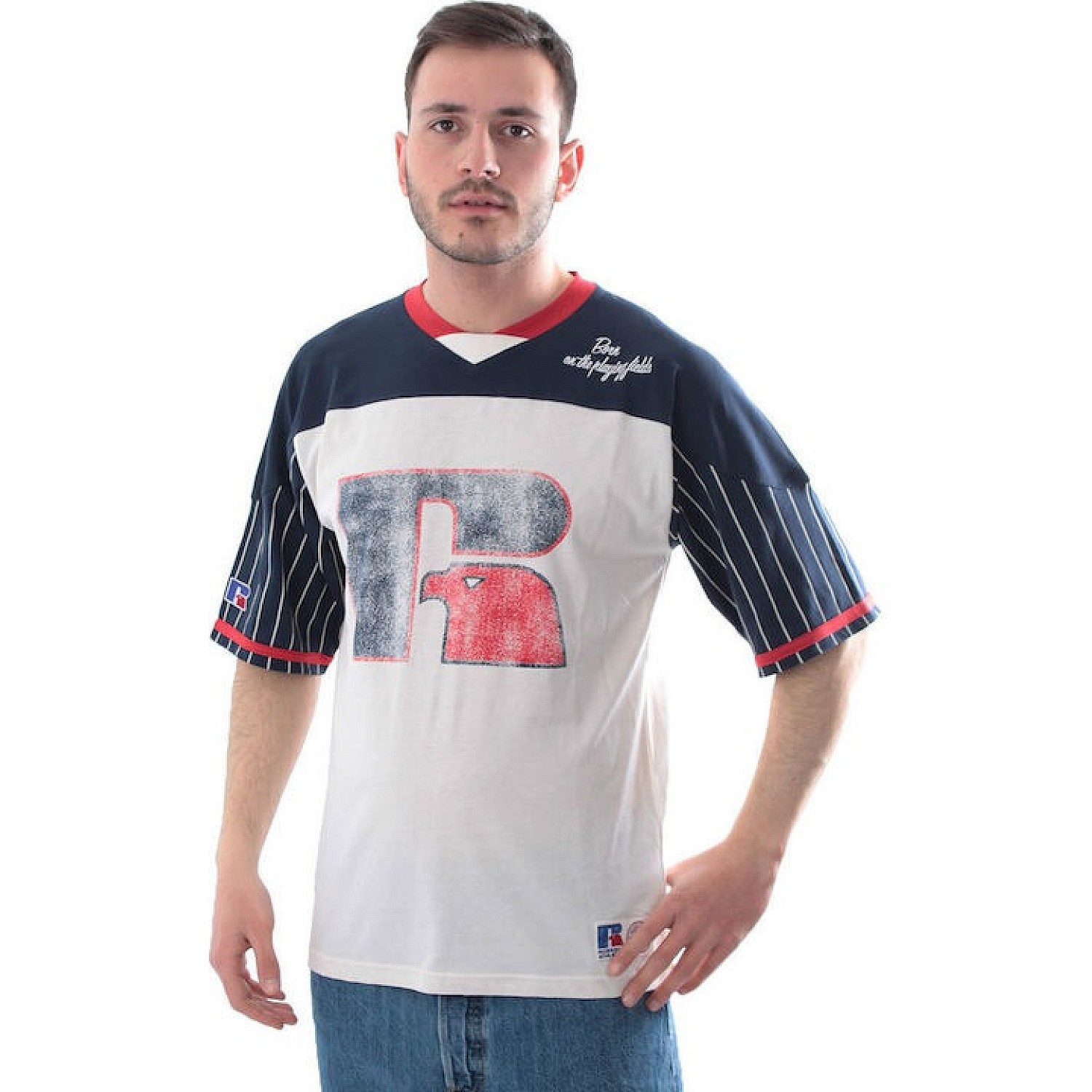 Ανδρικό Retro Football Top Russell-Top
