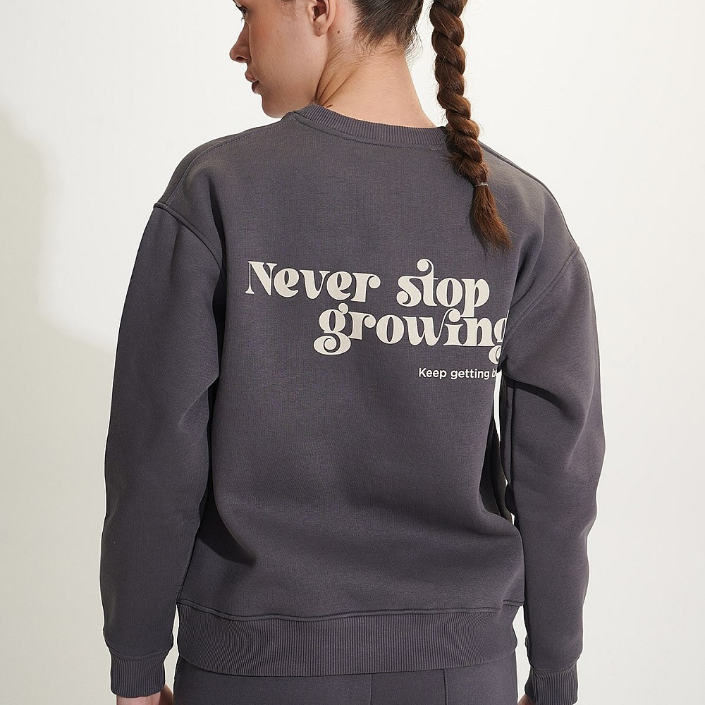 Sugarfree Βαμβακερη Oversized Φουτερ Μπλουζα Με Τυπωμα