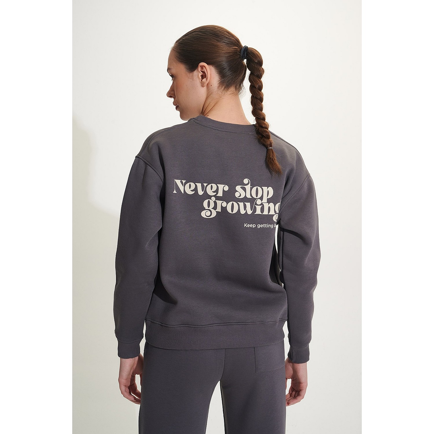 Sugarfree Βαμβακερη Oversized Φουτερ Μπλουζα Με Τυπωμα