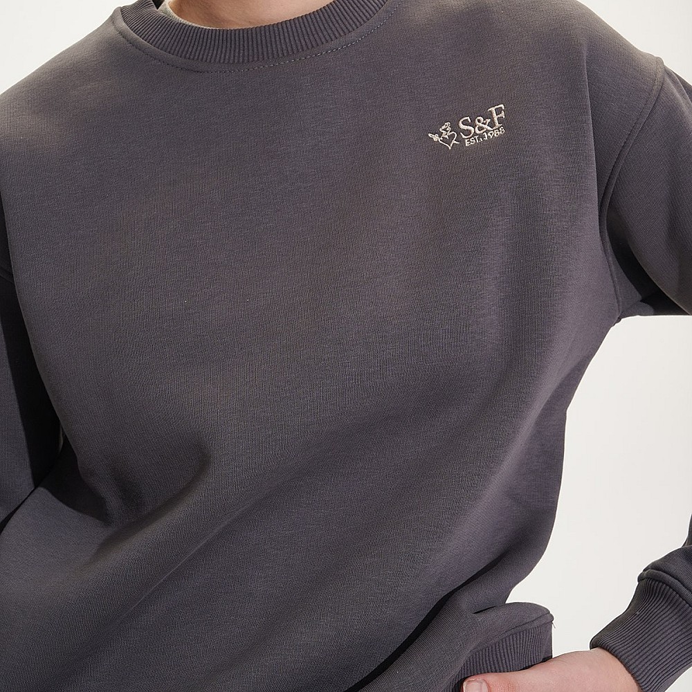 Sugarfree Βαμβακερη Oversized Φουτερ Μπλουζα Με Τυπωμα