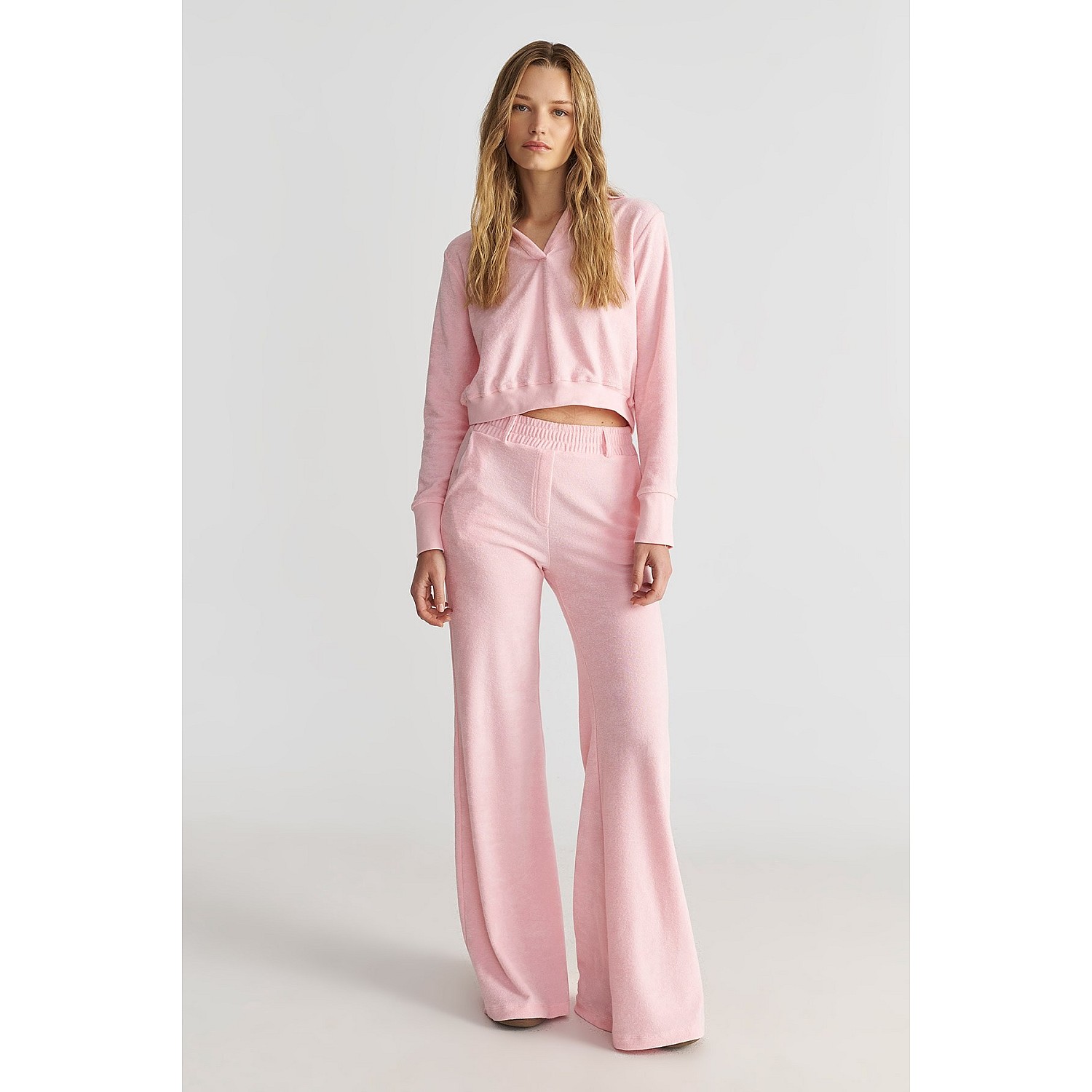 Sugarfree Ψηλομεσο Wide Leg Πετσετε Παντελονι