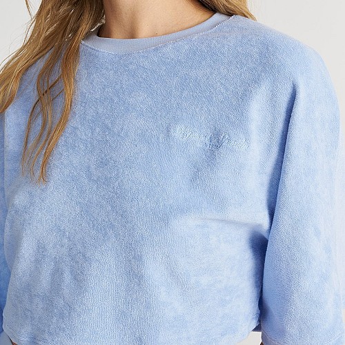 Sugarfree Oversized Πετσετε Κοντη Μπλουζα Με Μανικι 3/4