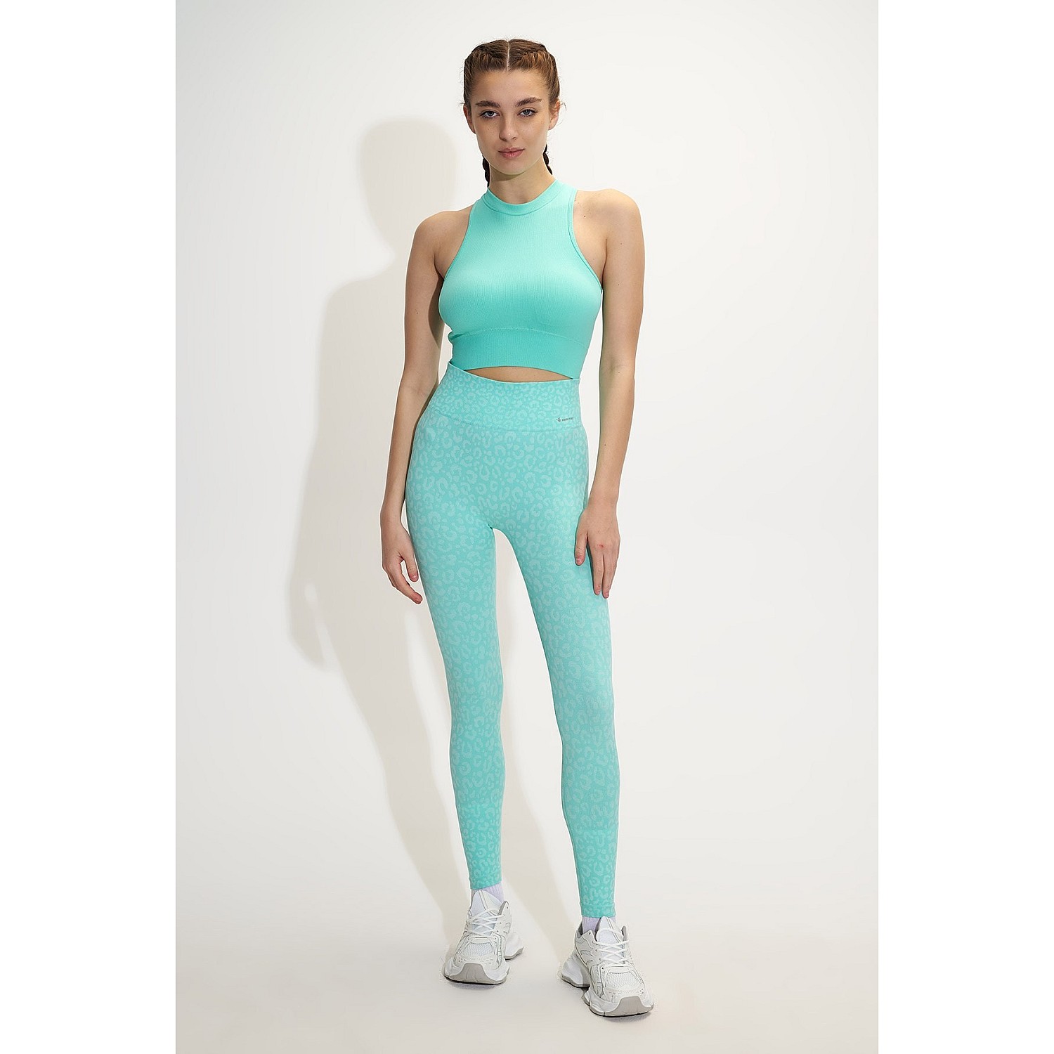 Sugarfree Seamless Ψηλομεσο Αθλητικο Κολαν Με Λεοπαρ Τυπωμα