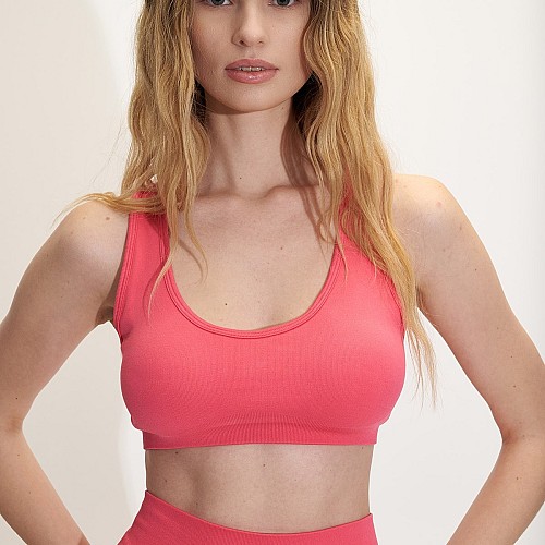 Sugarfree Seamless Αθλητικο Μονοχρωμο Τοπ Μπουστaκι