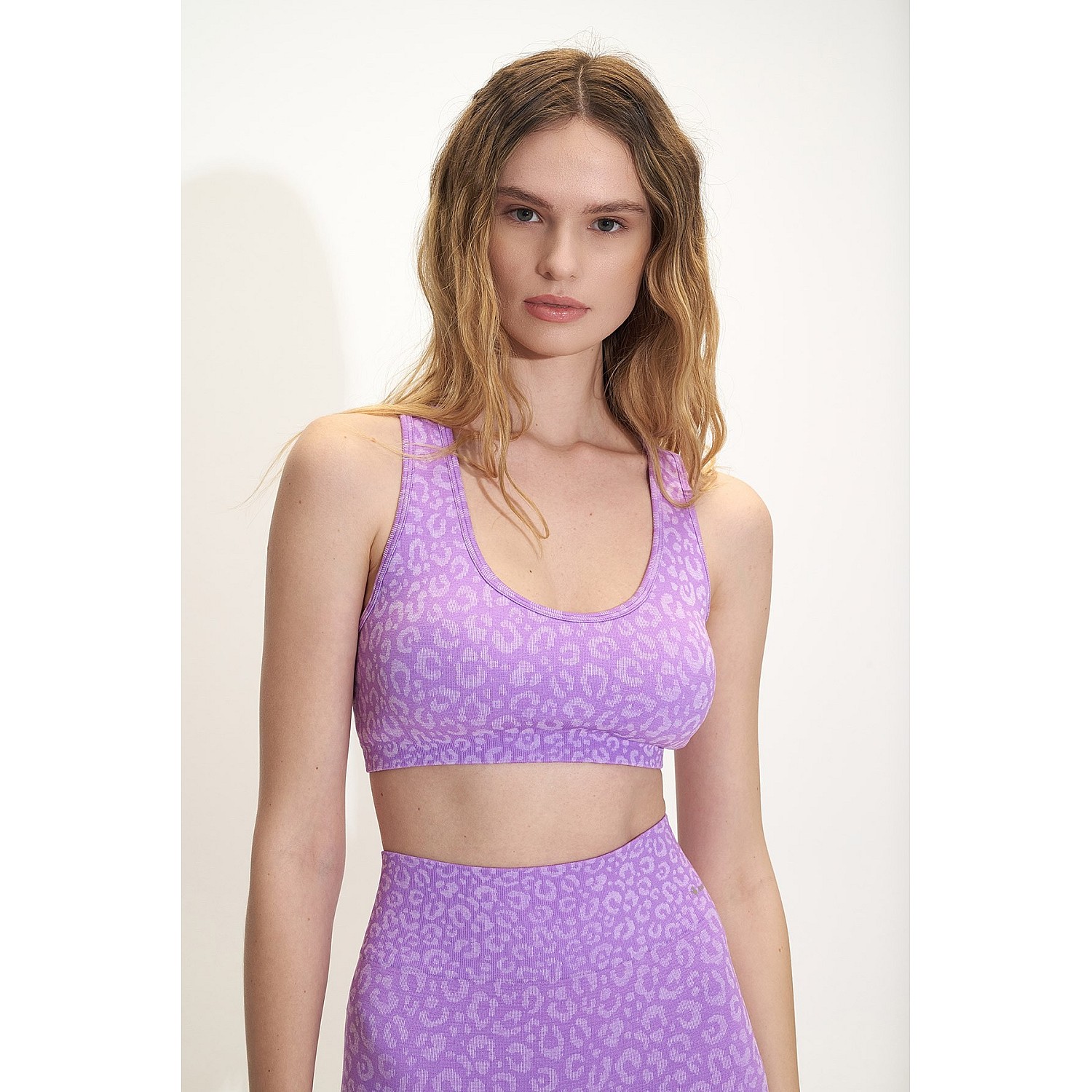 Sugarfree Seamless Αθλητικο Τοπ Μπουστaκι Με Λεοπαρ Τυπωμα