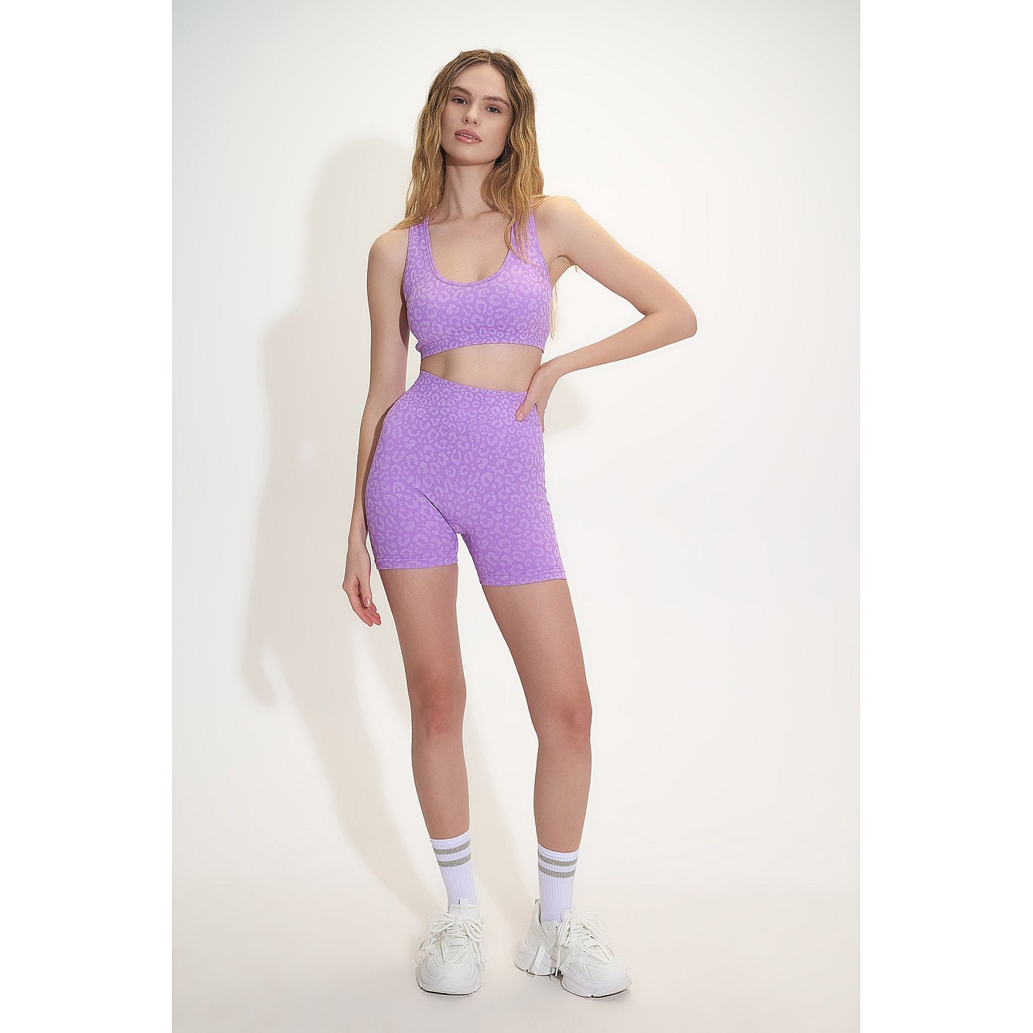 Sugarfree Seamless Αθλητικο Τοπ Μπουστaκι Με Λεοπαρ Τυπωμα
