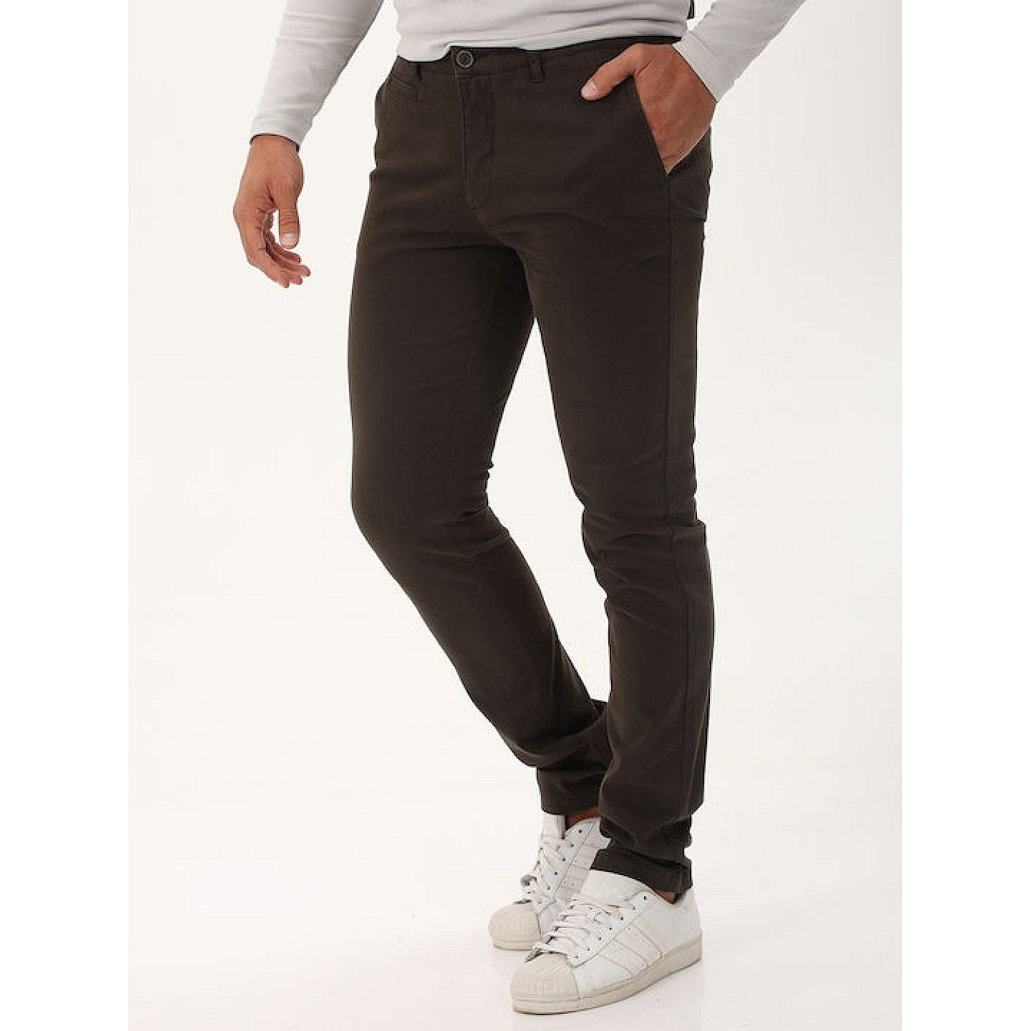Navy & Green Ανδρικό Chino Παντελόνι