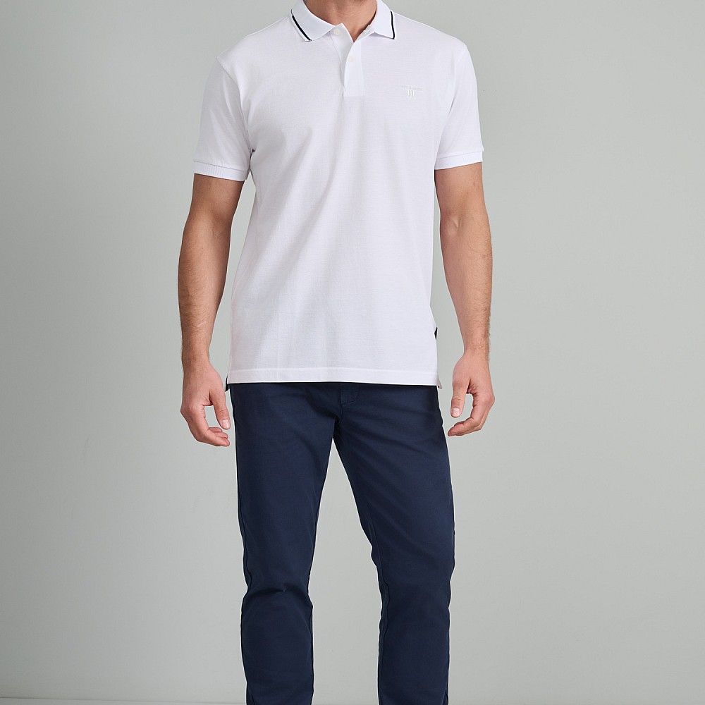 Navy & Green Ανδρική Μπλούζα Polo 100% Βαμβάκι