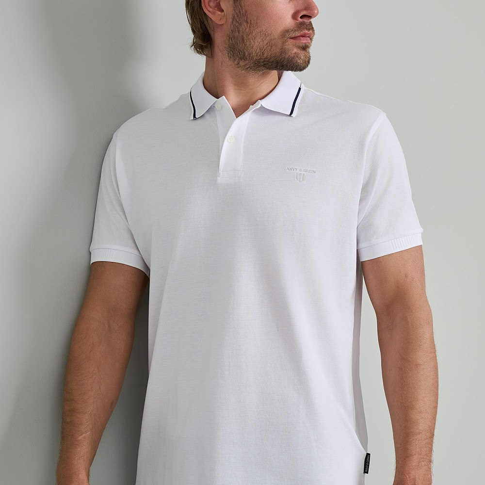 Navy & Green Ανδρική Μπλούζα Polo 100% Βαμβάκι
