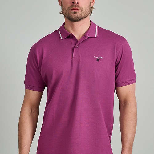 Navy & Green Ανδρική Μπλούζα Polo 100% Βαμβάκι