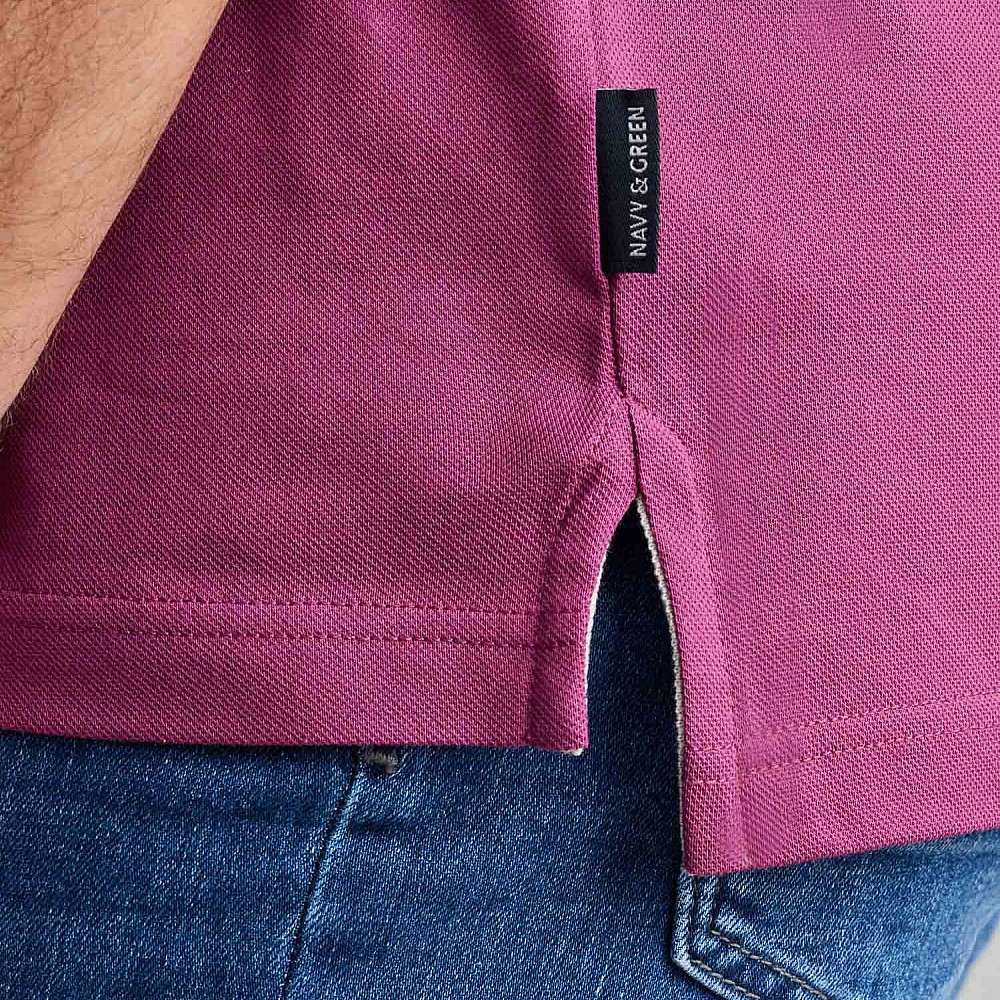 Navy & Green Ανδρική Μπλούζα Polo 100% Βαμβάκι