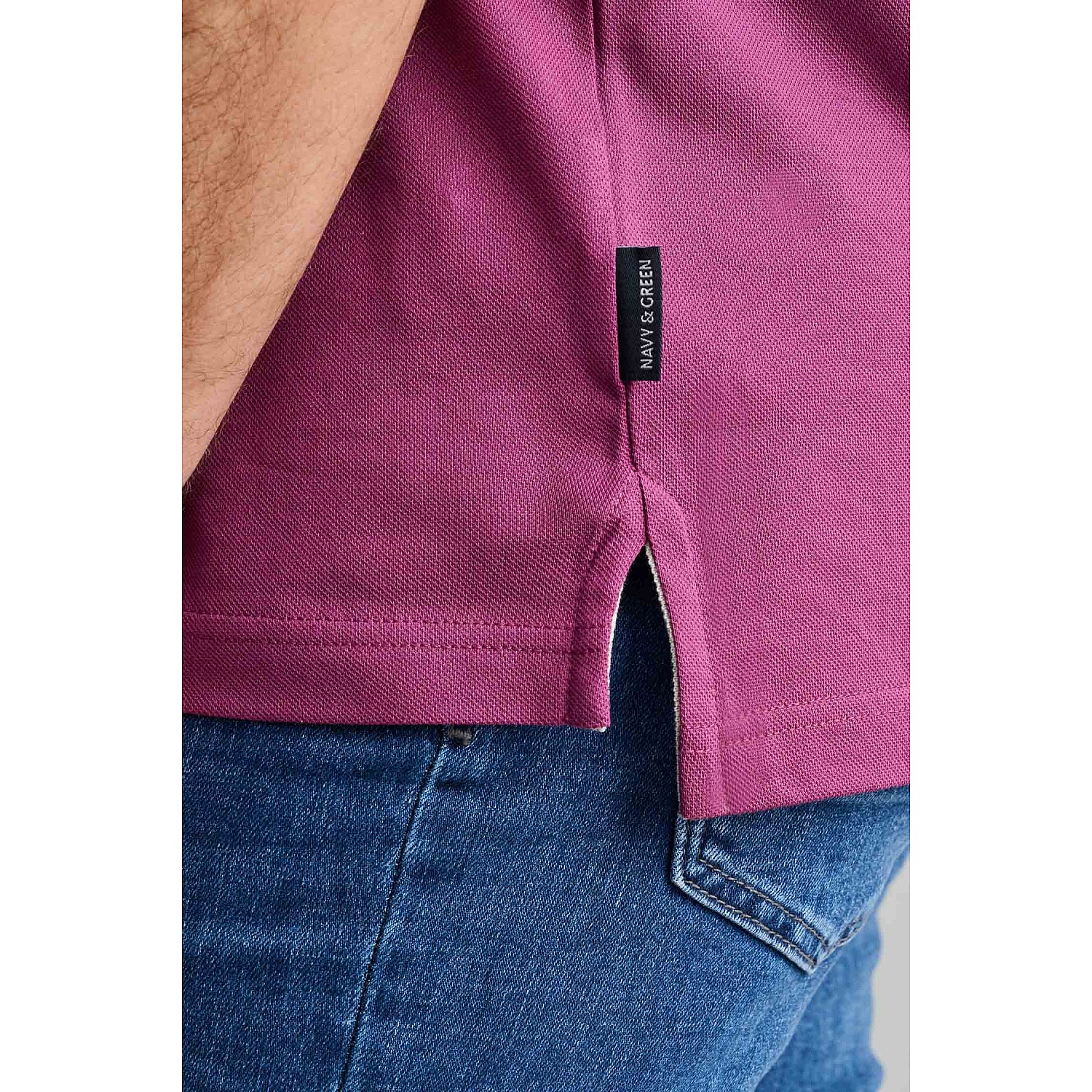 Navy & Green Ανδρική Μπλούζα Polo 100% Βαμβάκι