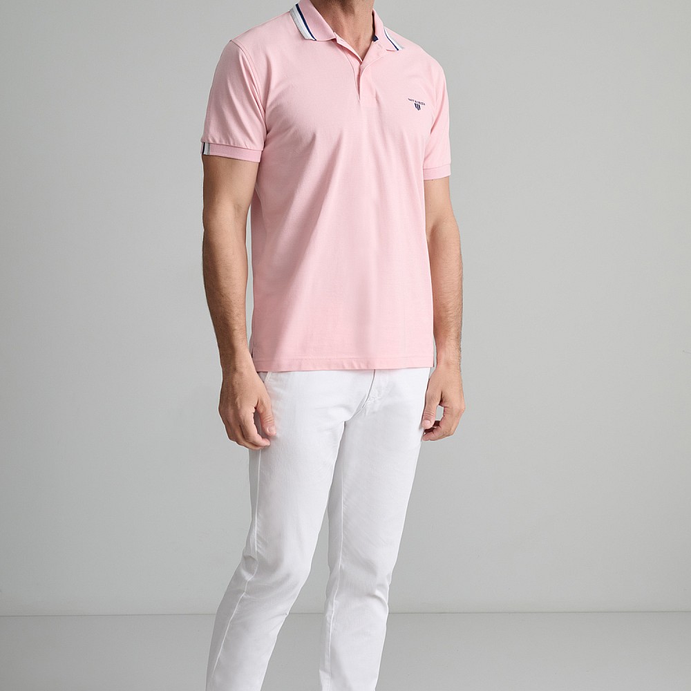 Navy & Green Ανδρική Μπλούζα Polo 100% Βαμβάκι