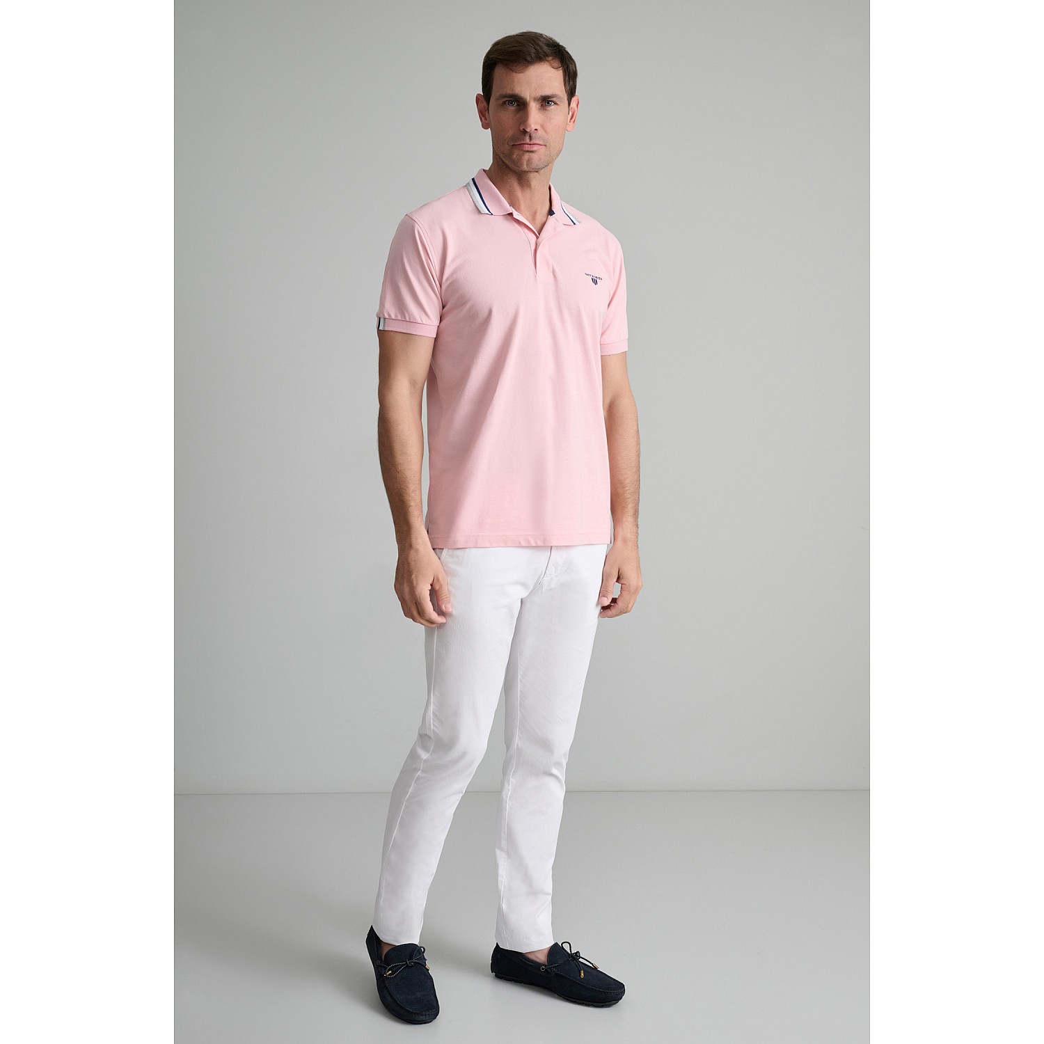 Navy & Green Ανδρική Μπλούζα Polo 100% Βαμβάκι