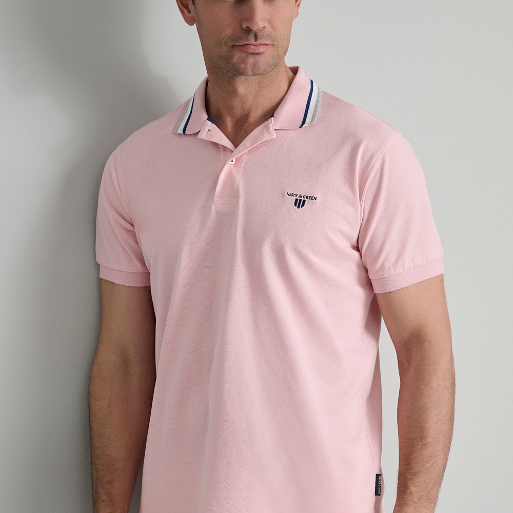 Navy & Green Ανδρική Μπλούζα Polo 100% Βαμβάκι