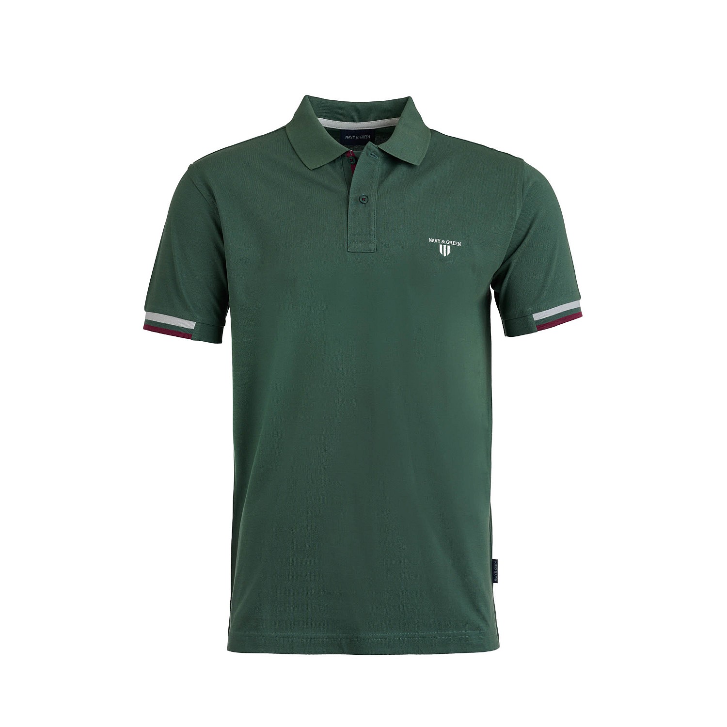 Navy & Green Ανδρική Μπλούζα Polo 100% Βαμβάκι