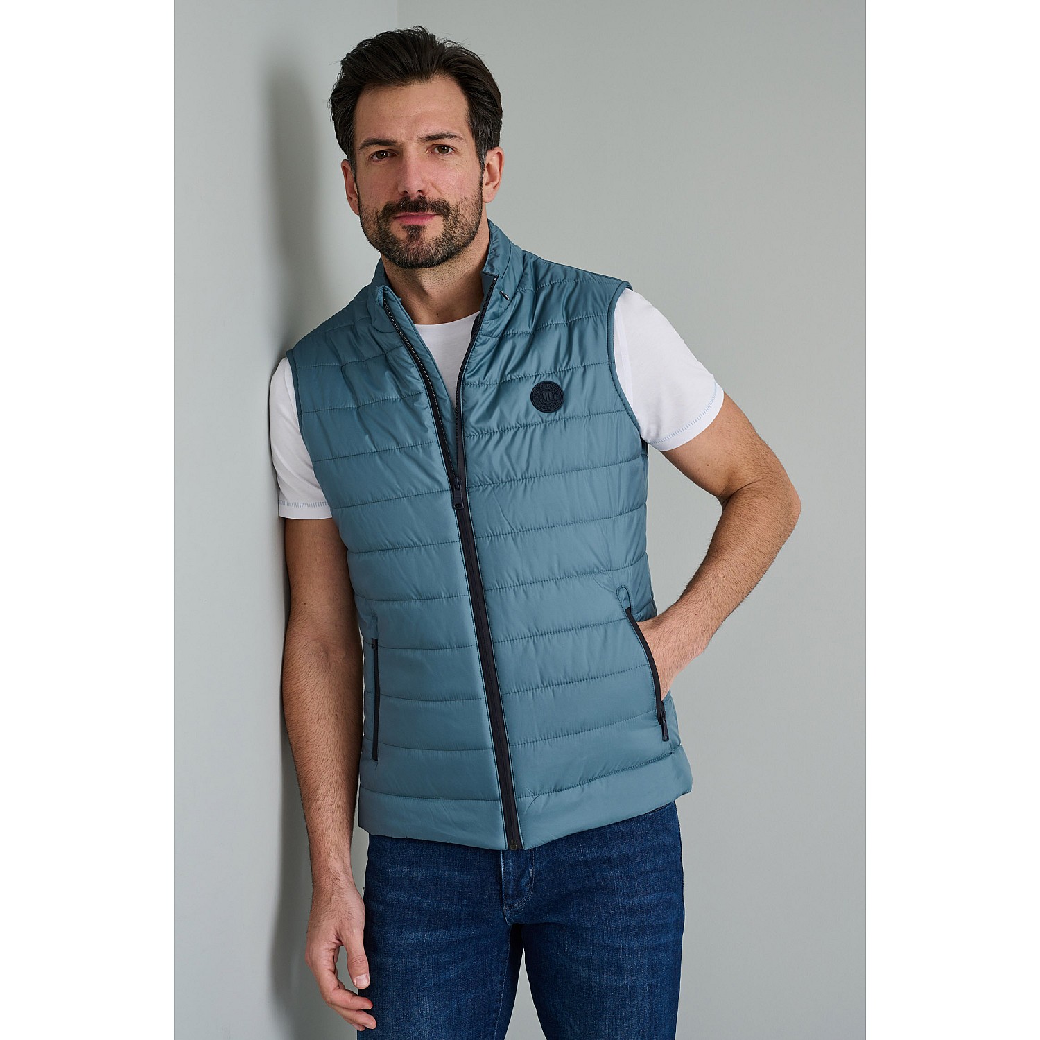 Navy & Green Ανδρικό Γιλέκο