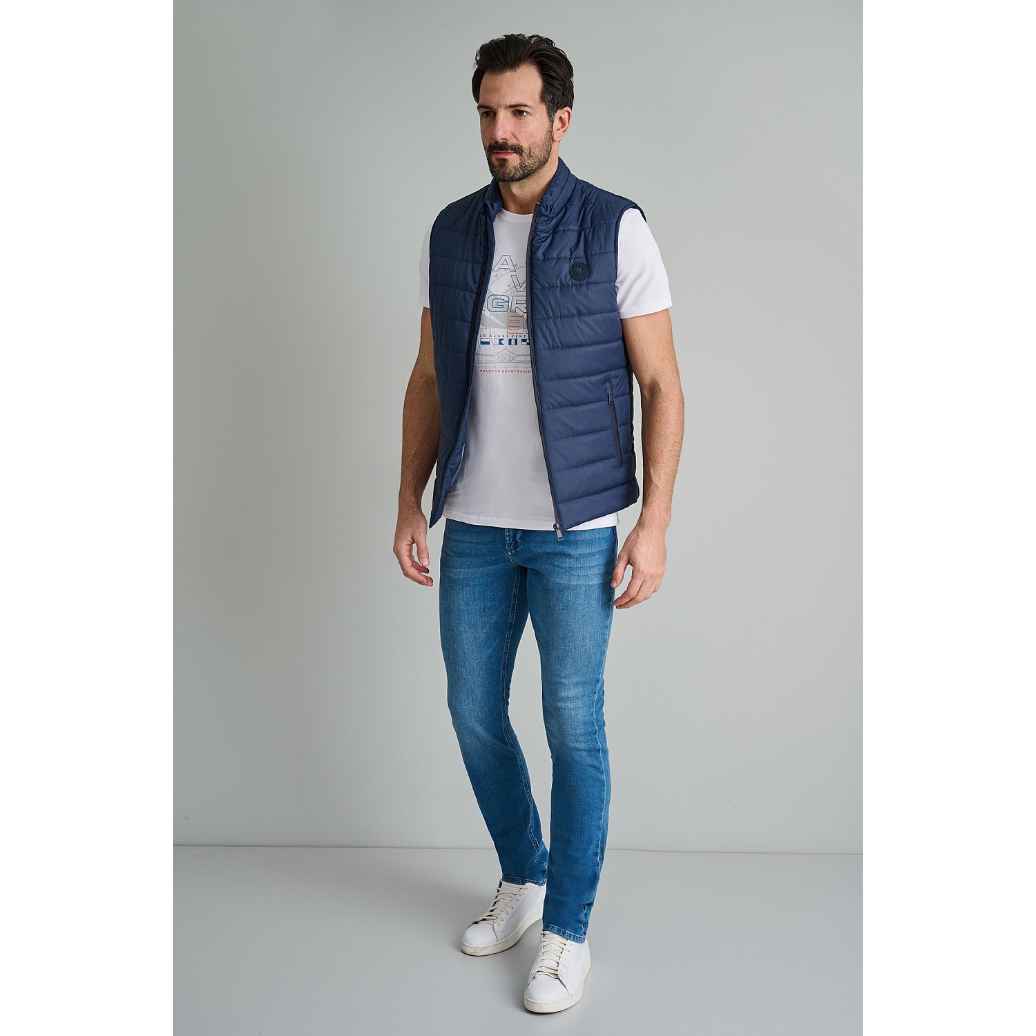 Navy & Green Ανδρικό Γιλέκο