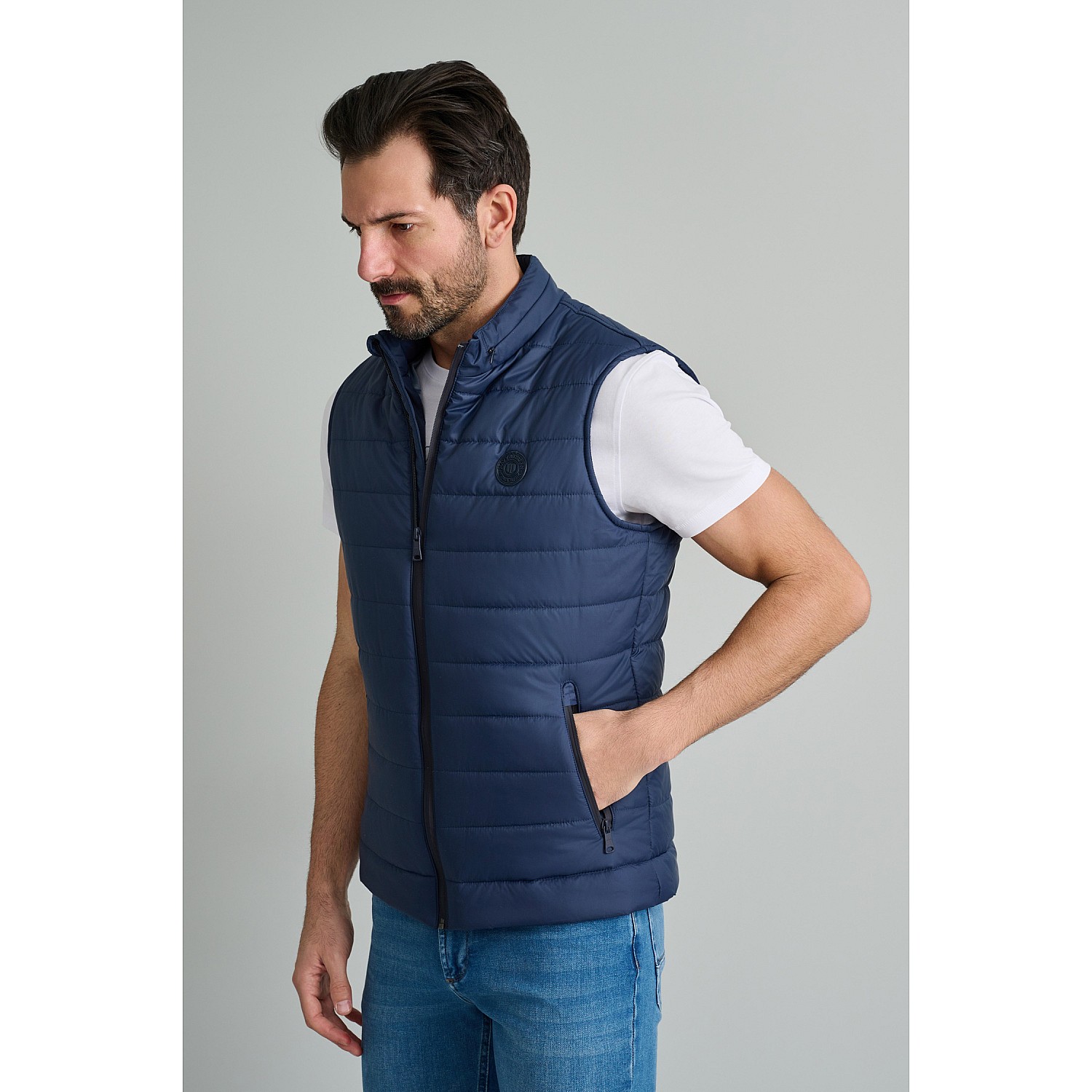 Navy & Green Ανδρικό Γιλέκο