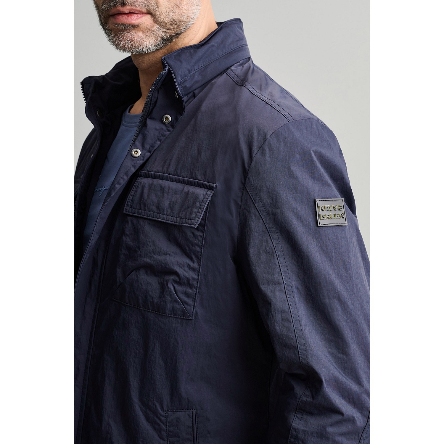 Navy & Green Ανδρικό Τζάκετ