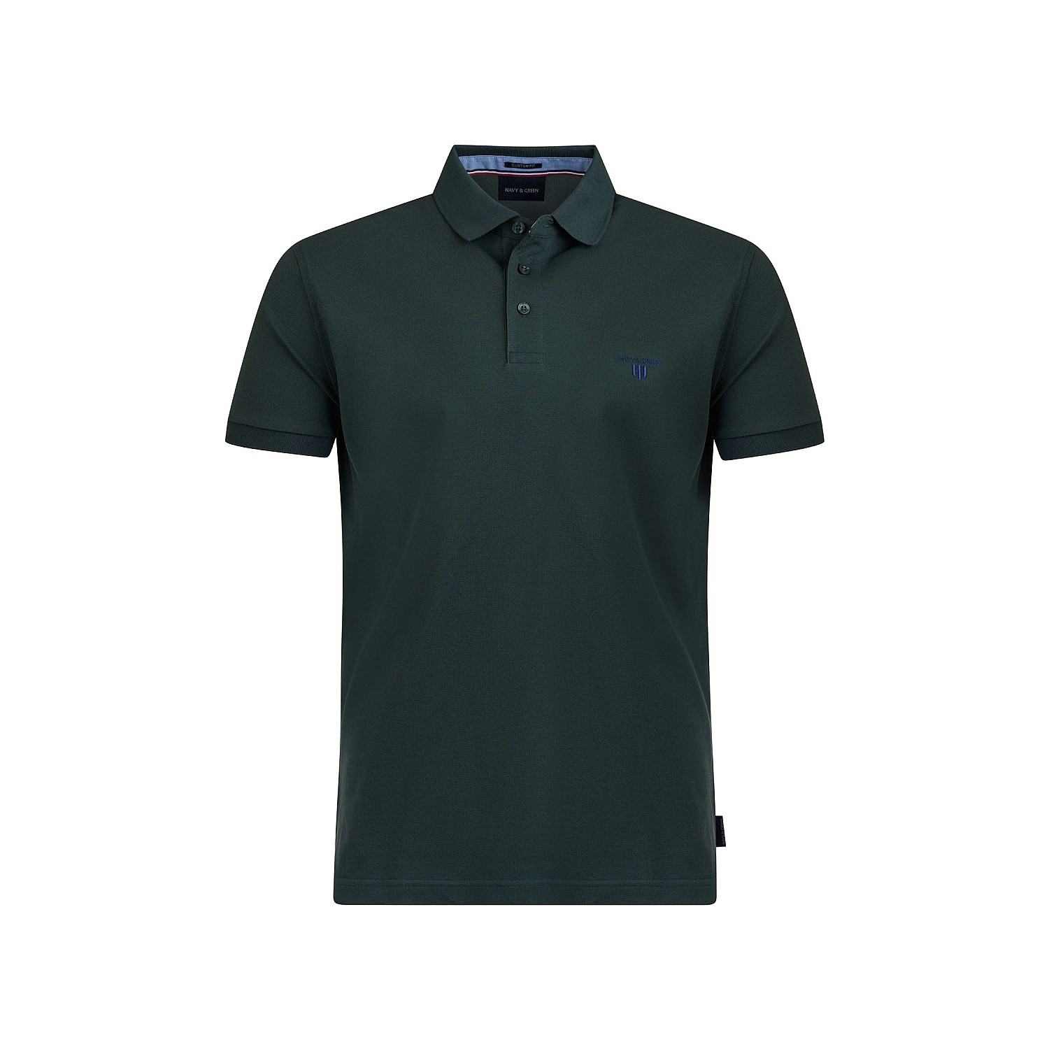 Navy & Green Ανδρική Μπλούζα Polo 100% Βαμβάκι