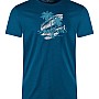 Navy & Green Ανδρικό T-Shirt Custom Fit 100% Βαμβάκι