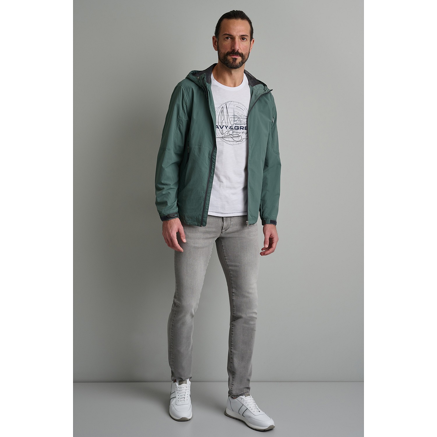 Navy & Green Ανδρικό Τζάκετ