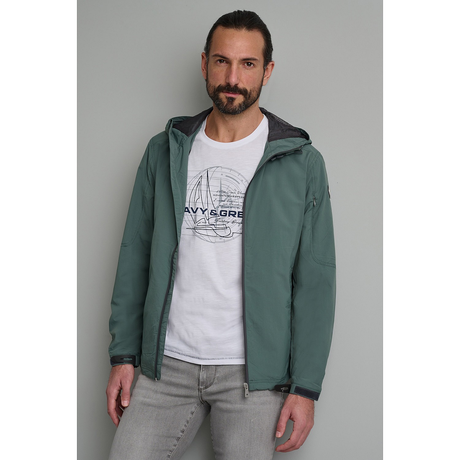 Navy & Green Ανδρικό Τζάκετ