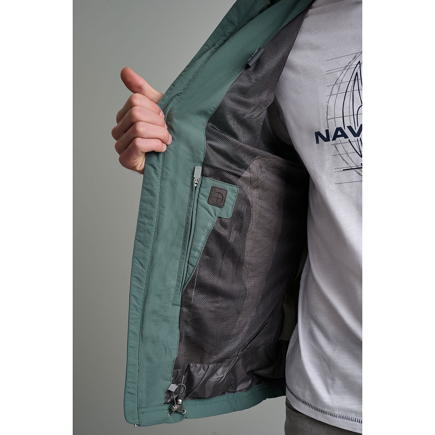 Navy & Green Ανδρικό Τζάκετ